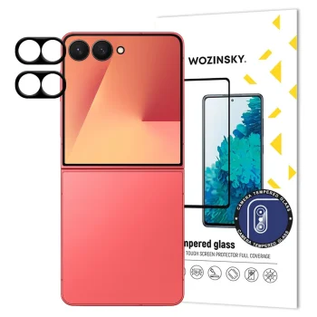 Apsauginis stiklas Wozinsky Full Camera, skirtas Samsung Galaxy Z Flip 7, 2 vnt.