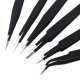 Tweezers Set, Straight and Angled, 6 Pcs
