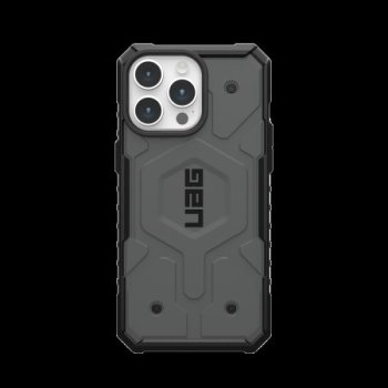 UAG Pathfinder MagSafe dėklas, skirtas iPhone 15 Pro Max, sidabrinis