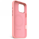 Decoded AntiMicrobial Silicone Stacks dėklas su MagSafe iPhone 16 Pro Max, rožinis