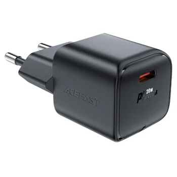 Acefast A73 Mini PD 20W GaN USB-C Wall Charger - Black