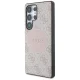 Guess 4G Round Patch Classic Logo MagSafe dėklas Samsung Galaxy S25 Ultra, rožinis