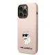 Karl Lagerfeld Silicone Choupette dėklas iPhone 14 Pro, Rausvas