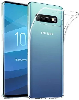Skaidrus nugarėlės dėklas Samsung Galaxy S10 telefonui (2mm)