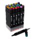 Double-Sided Alcohol Markers in Case with Stand, 24 pcs