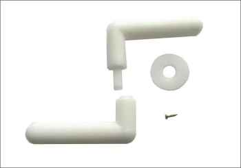 Greenhouse Door and Window Plastic Handle KLASIKA, White