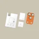 Tech-Protect Camfull Fit+ kameros apsauginis stiklas iPhone 17 Pro Max - oranžinis