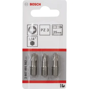 Bosch Extra Hard PZ3 sukimo antgalių rinkinys, 25 mm, 3 vnt.