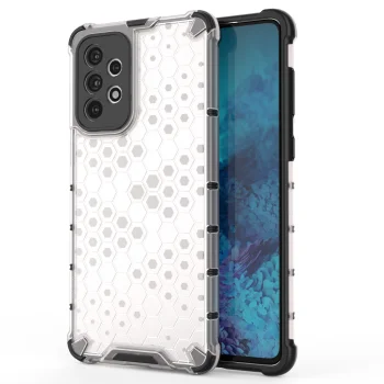 Dėklas Honeycomb skirtas Samsung Galaxy A73, skaidrus