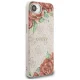 Dėklas Guess 4G Flowers Print MagSafe skirtas iPhone 16e, rožinis