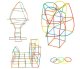 Kruzzel 00022408 Straw Constructor Set, 408 Pieces