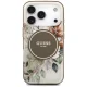 Guess IML Flower & Tonal Circle MagSafe dėklas iPhone 17 Pro, rudas