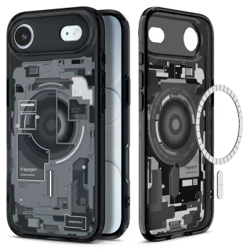 Spigen Ultra Hybrid Mag Zero One dėklas, skirtas iPhone 17 / 17 Air, juodas