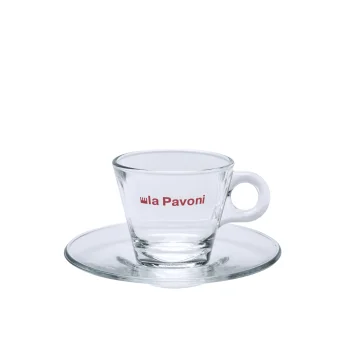 La Pavoni espreso puodelių ir lėkštučių rinkinys, 6 vnt., 75 ml