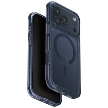 Uniq Combat Magclick dėklas iPhone 17 Pro Max telefonui, mėlynas