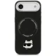 Karl Lagerfeld Choupette Pin MagSafe dėklas telefonui iPhone Air, juodas