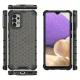 Dėklas Samsung Galaxy A03s Honeycomb su TPU rėmeliu, juodas