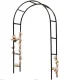 Metal Garden Pergola LUARO Arch 240 x 140 cm, Black