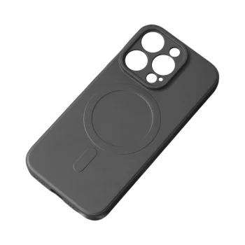 MagSafe Compatible Silicone Case for iPhone 15 Plus, Black