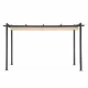 Multigarden sodo ir terasos pergola, 3x4 m, plieninė, smėlio spalvos