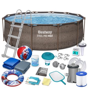 Bestway 56709 karkasinis baseinas su priedais 366x100 cm