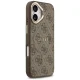 Guess 4G PU Classic Logo MagSafe dėklas iPhone 17 telefonui, rudas