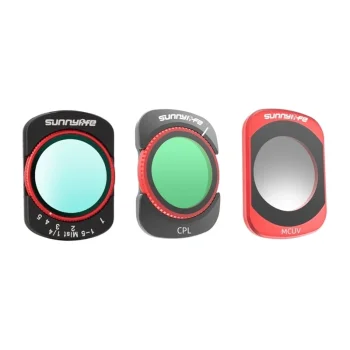 Sunnylife filtrų rinkinys Osmo Pocket 4 / Pocket 3: VND2-32, CPL, MCUV, Black Mist 1/4