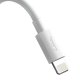 Baseus Simple Wisdom USB – Lightning laidas 1.5m 2.4A (2 vnt.), Baltas