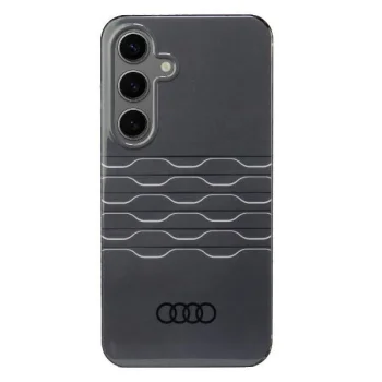 Audi IML Geometric Pattern dėklas Samsung Galaxy S24 S921, juodas (AU-IMLS24-A6)