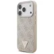 Guess 4G Strap Triangle Logo MagSafe dėklas skirtas iPhone 17 Pro, rožinis