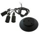 3-Arm Spider Ceiling Light Fixture, E27, Black