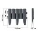 Sodo tvorelė Plonos PL-961, 2,2 m, pilka