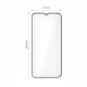 Apsauginis stiklas Tech-Protect Glass Fit+ Xiaomi Poco M7, 2 vnt., juodas