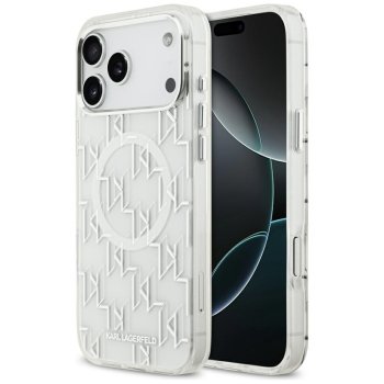 Karl Lagerfeld IML KL Monogram MagSafe Phone Case Cover iPhone 17 Pro Max - White