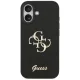 Guess iPhone 17 dėklas Fixed Glitter Big 4G, juodas