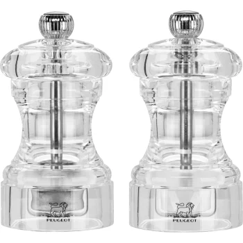 Peugeot Bistro druskos ir pipirų malūnėlių rinkinys 10 cm, akrilas
