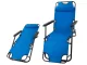 Sulankstomas sodo gultas Zero Gravity 2in1, mėlynas
