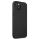Mercedes AMG Leather Hot Stamped dėklas telefonui iPhone 13 / 14 / 15, juodas