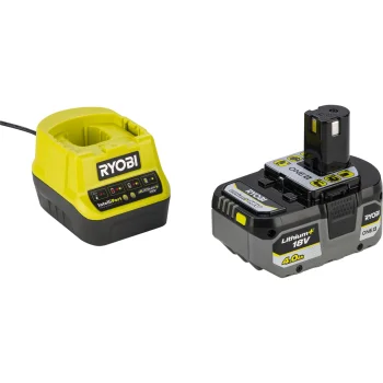 Ryobi RC18120-140X 18V ONE+ 4.0Ah akumuliatoriaus ir įkroviklio rinkinys