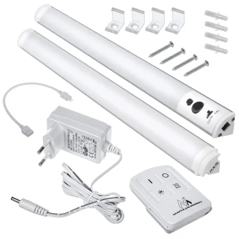 Maclean MCE245 po spinteliniu montuojamas LED apšvietimas, 2 moduliai su pulteliu