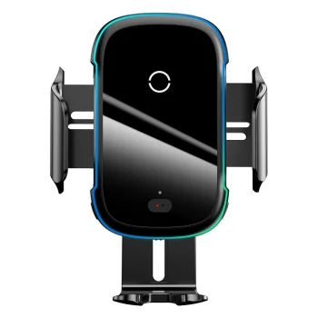 Baseus Smart Vehicle Car Mount Phone Bracket Dashboard Holder with Wireless Charger and Infrared Sensor 15W