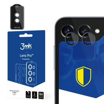 Kameros apsauginis stiklas 3mk Lens Protection Pro, Samsung Galaxy Z Flip 5, juodas