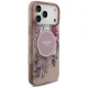 Guess IML Flowers Pearl Strap MagSafe case for iPhone 18 Pro / 17 Pro, pink