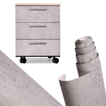 Lipni baldų plėvelė Case 128463, melsvai pilkas cementas, 1.22x50m