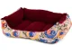 Large pet bed with cushion, 55x42x14 cm