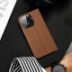 Dux Ducis Skin X2 atverčiamasis dėklas iPhone 14 Pro, rudas
