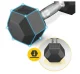 4Fizjo HEX Hexagonal Dumbbell 5 kg, Black