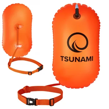 Pripučiama plaukimo plūduras 4Fizjo TSUNAMI, oranžinis