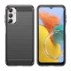 Lankstus anglies pluošto rašto dėklas Samsung Galaxy M14 Carbon Case, juodas