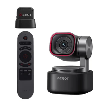 4K PTZ Webcam OBSBOT Tiny 3 Mic Combo with Remote & Mic